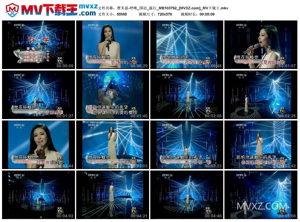 曹芙嘉-呼唤_国语_流行_MB103792